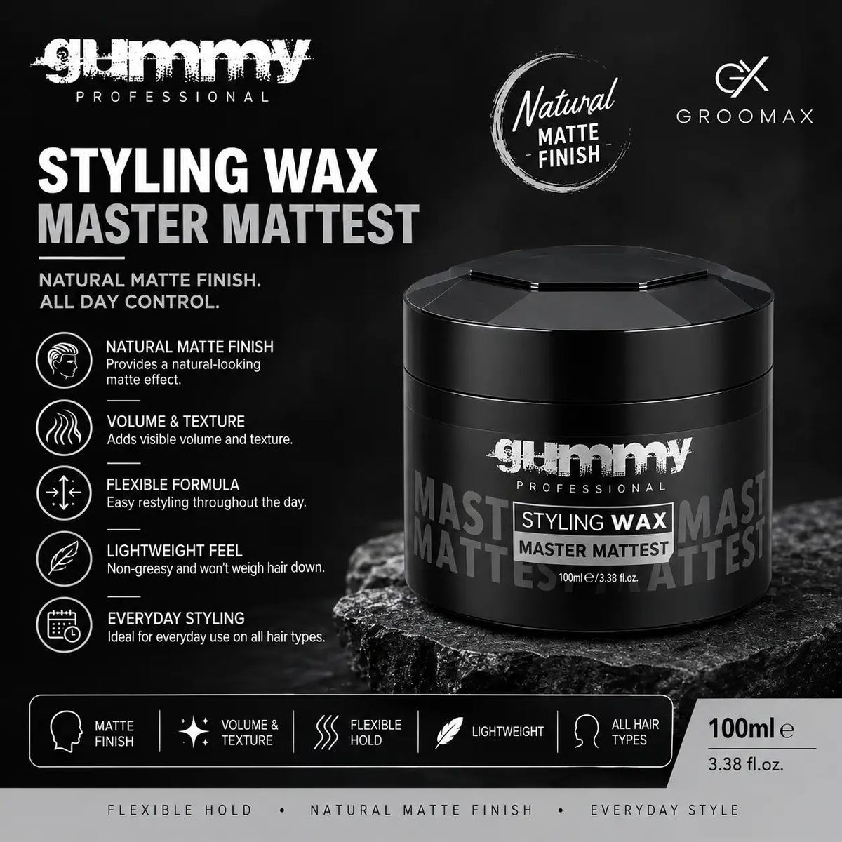Gummy Styling Wax – Master Mattest –   150   ml