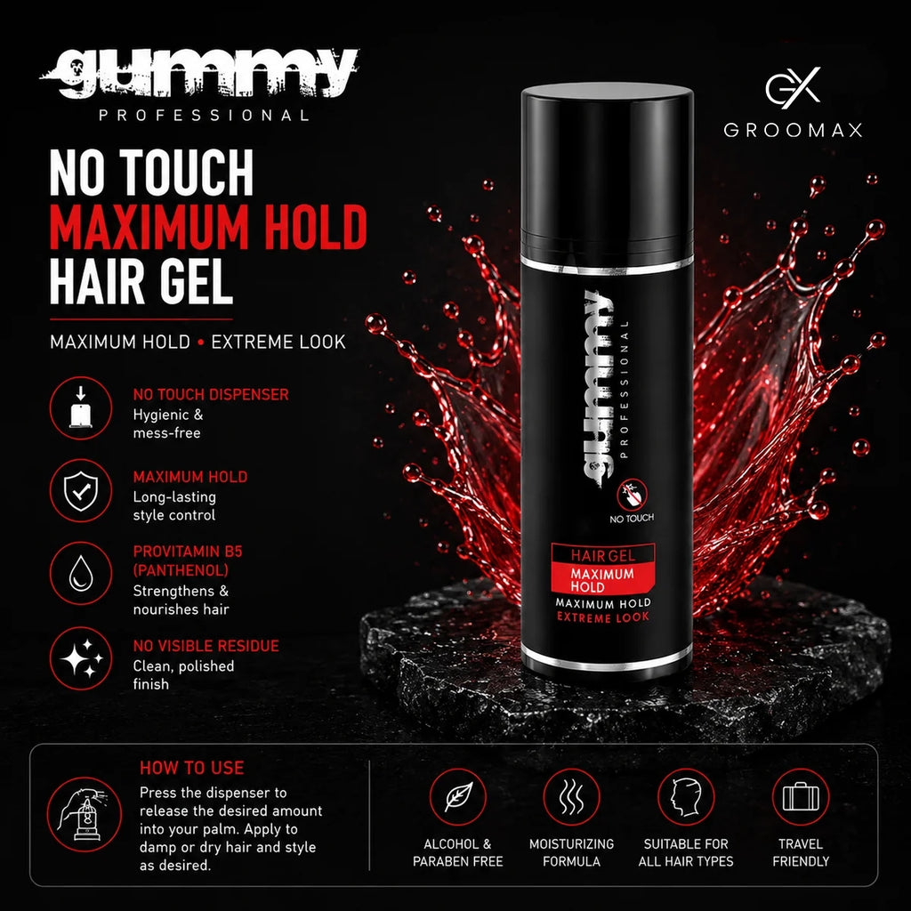 Gummy No Touch Max. Hold Hair Gel –   98 ml